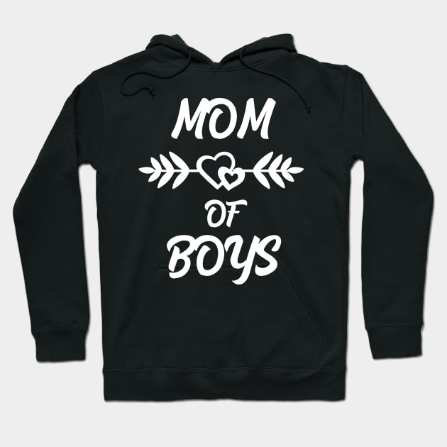 Mom of boys Hoodie by Work Memes